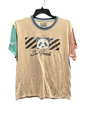 Fresh Laundry Graphic T-Shirt Size XL Stay Fresh Panda Dab